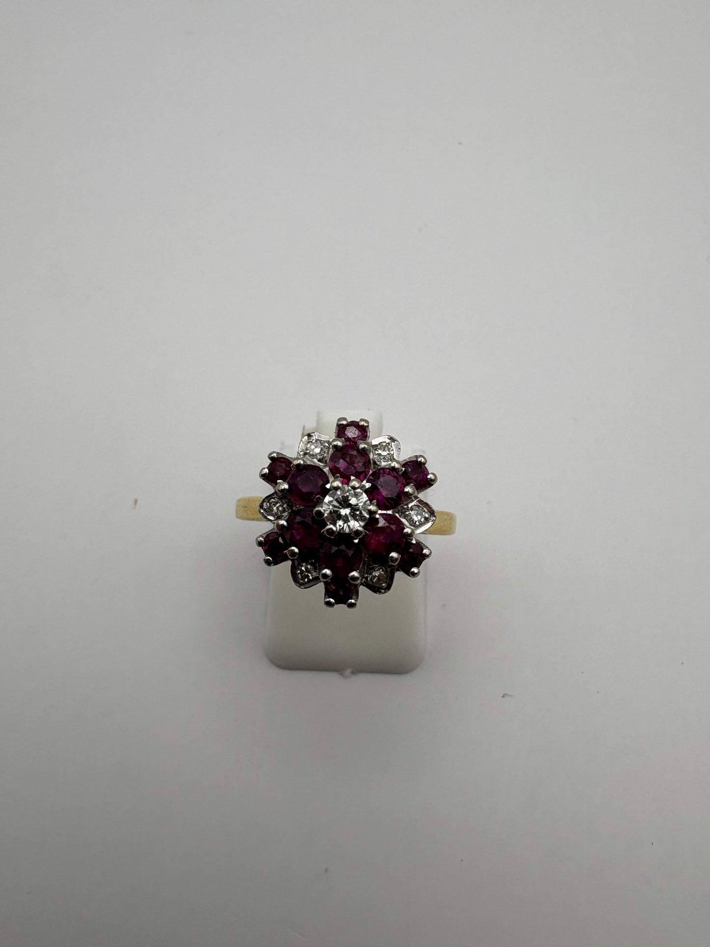 Diamond and ruby cluster