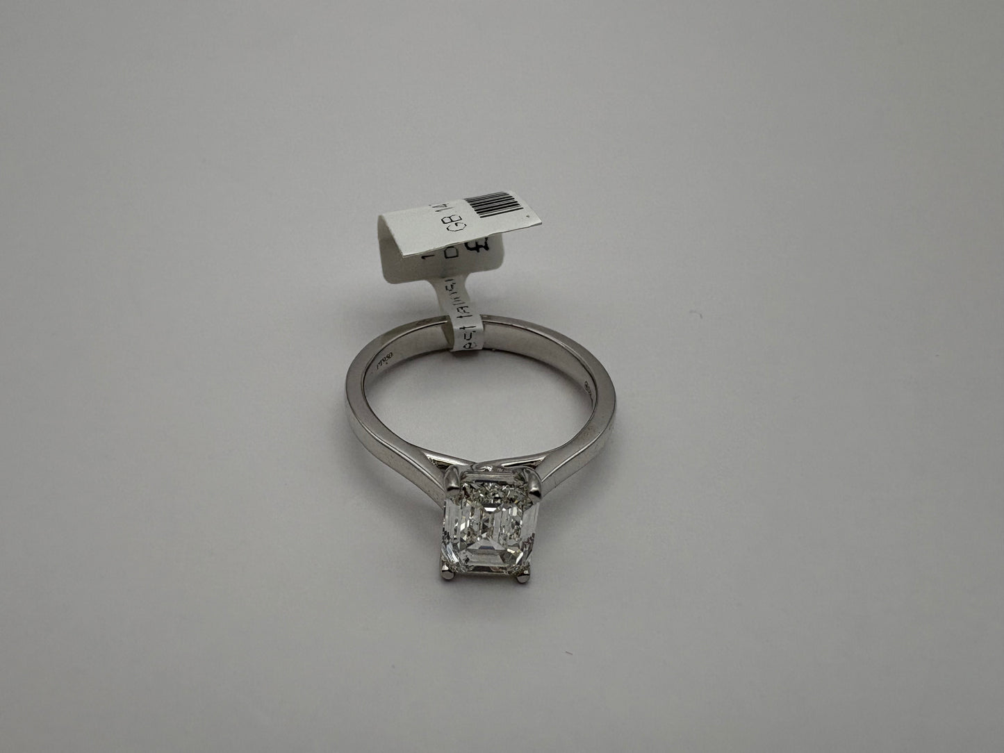 Platinum, Lab Grown Diamond Ring 1.52ct